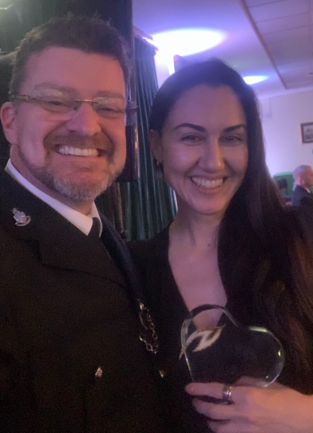 Dr. Sharlene Holt receiving an award