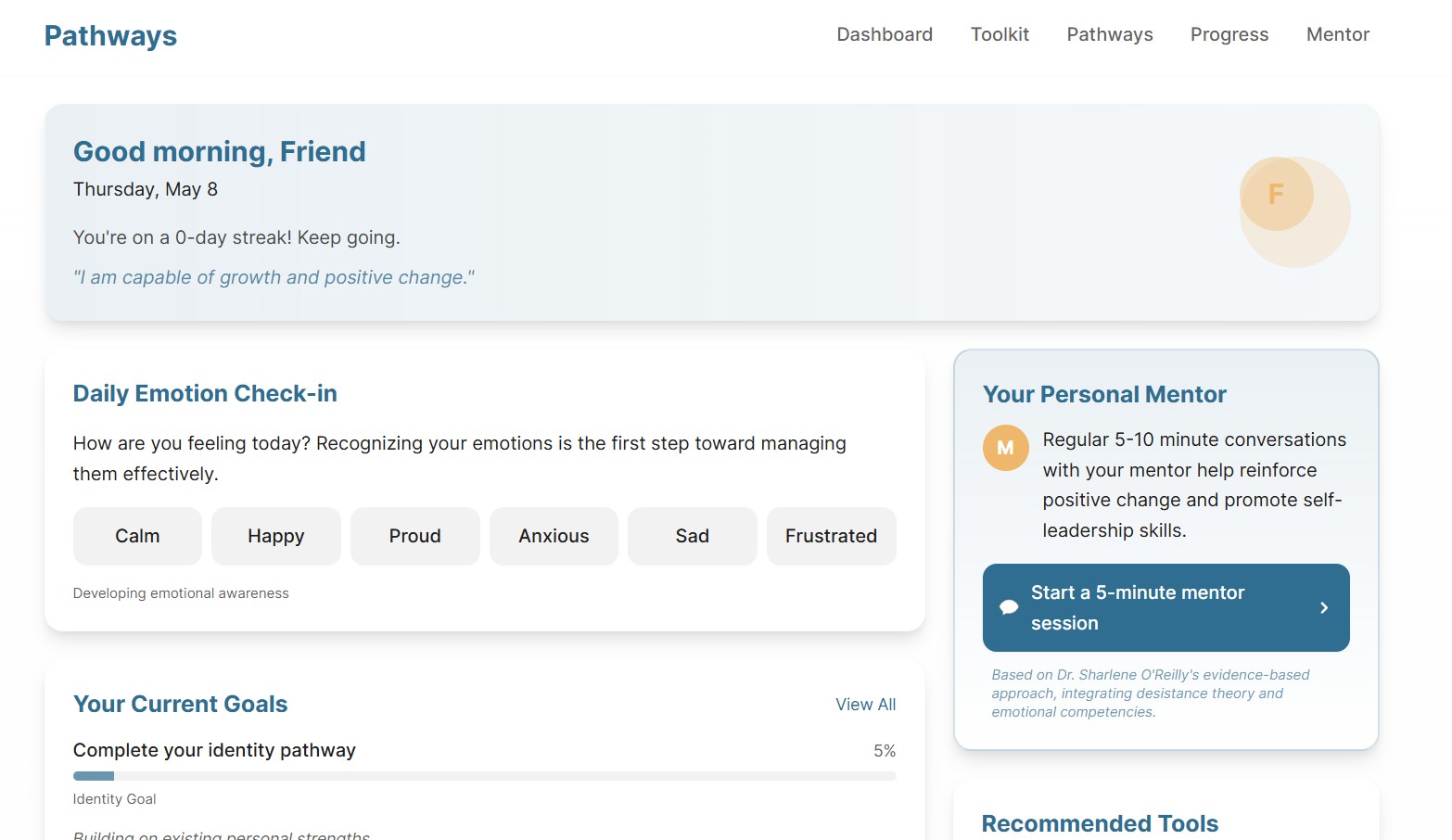Preview for Pathways App